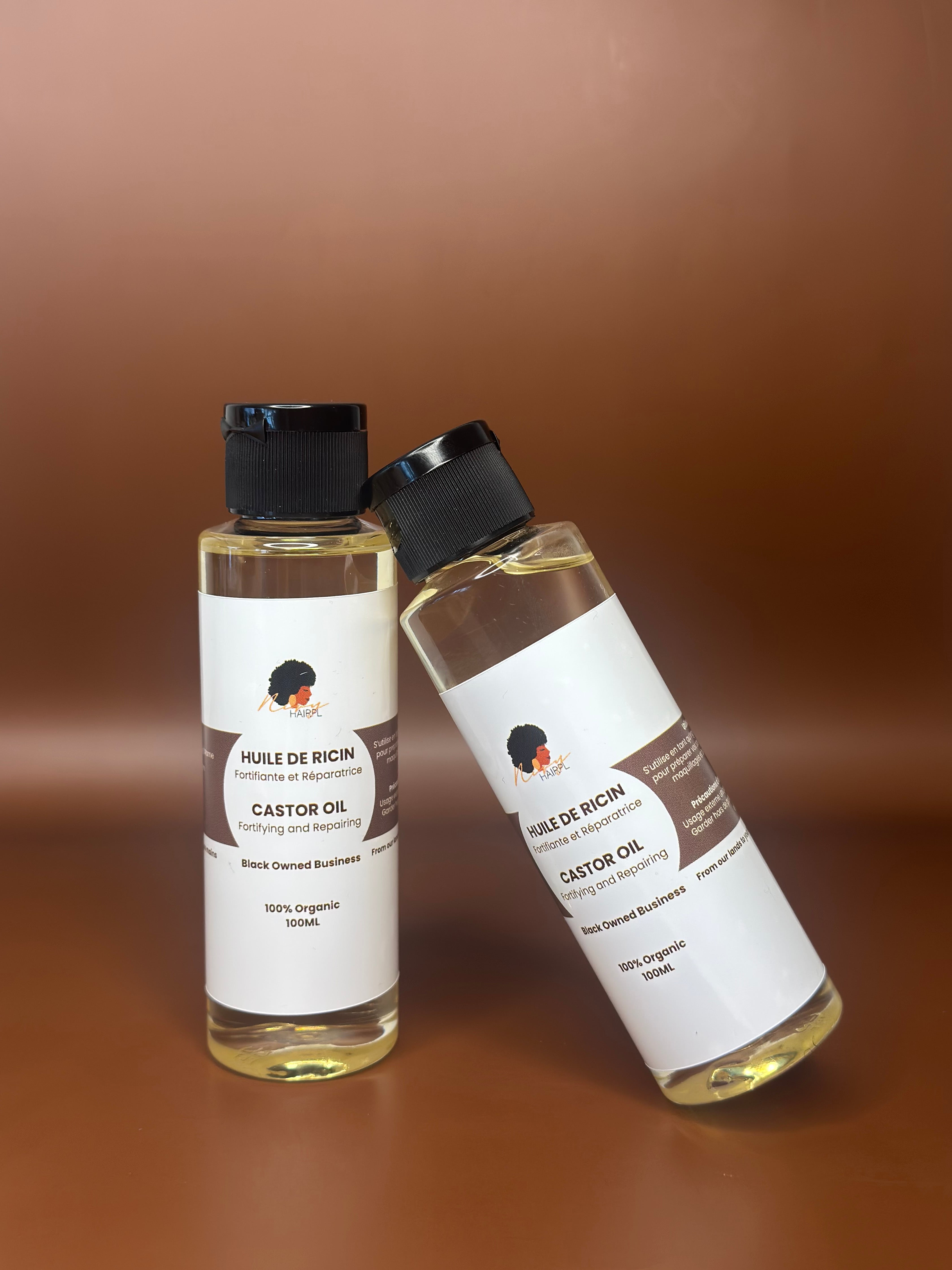 Huile de Ricin Pure - Pressée à Froid