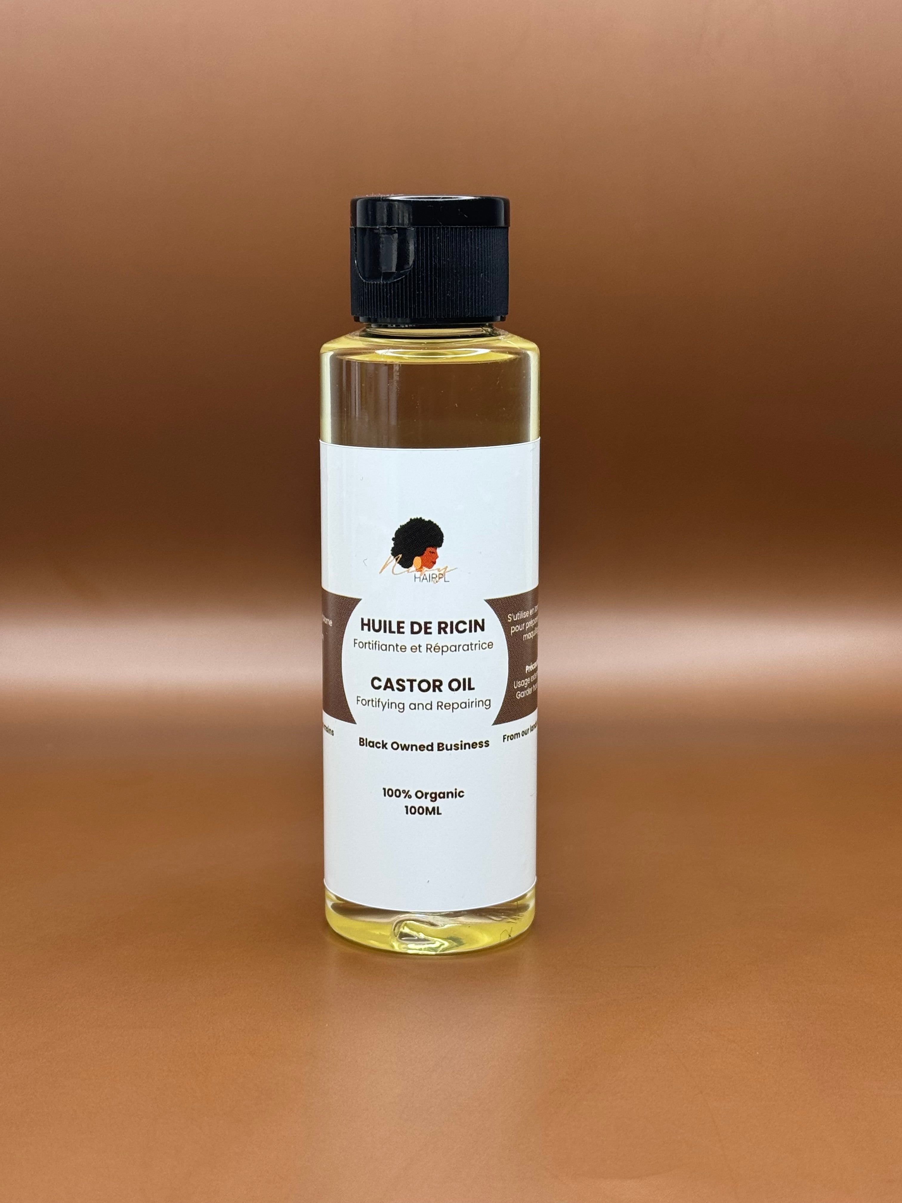 Huile de Ricin Pure - Pressée à Froid