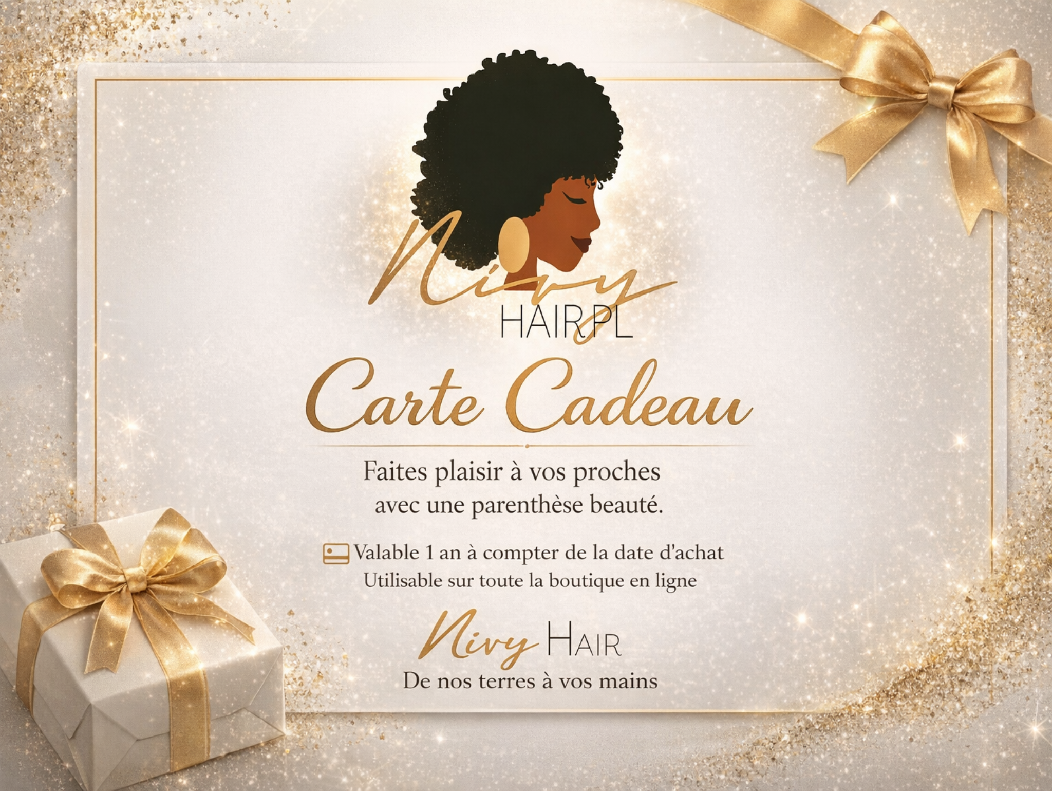 Carte Cadeau NivyHair – Offrez un soin capillaire naturel