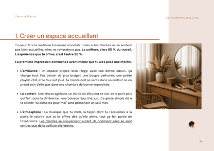 Tresse et Réussis — Le guide complet pour lancer ton activité de tresseuse NivyHairPL Tresse et Réussis — Le guide complet pour lancer ton activité de tresseuse