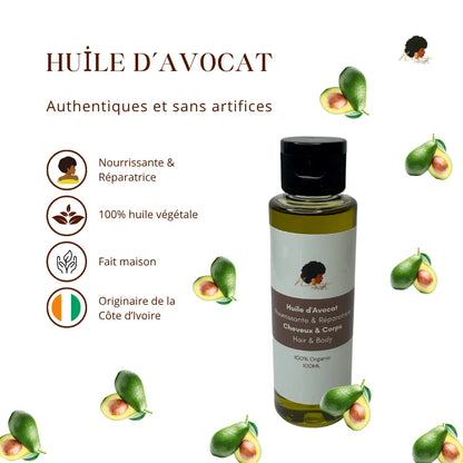 Lot 3 Huiles Végétales + Beurre de Karité NivyHairPL